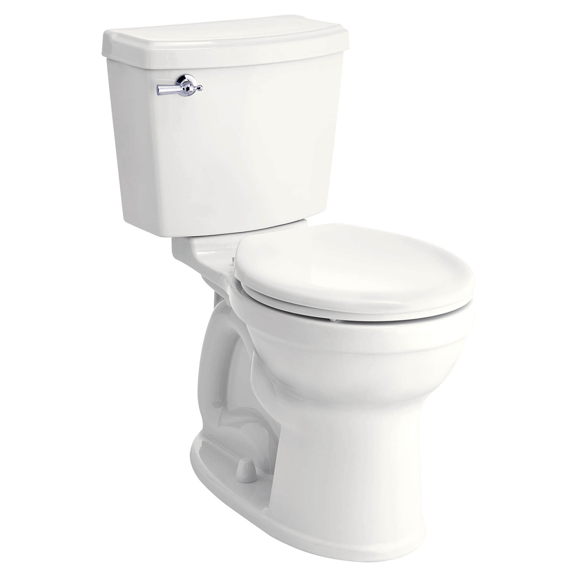 Toilette Portsmouth Champion PRO, 2 pièces, 1,28 gpc/4,8 lpc, à cuvette au devant rond à hauteur de chaise, sans siège